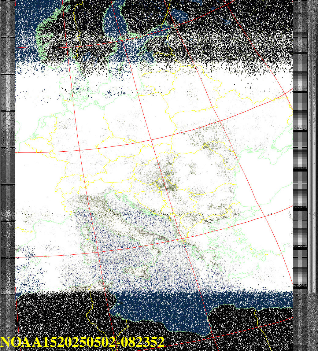 NOAA Wettersatellitenbild